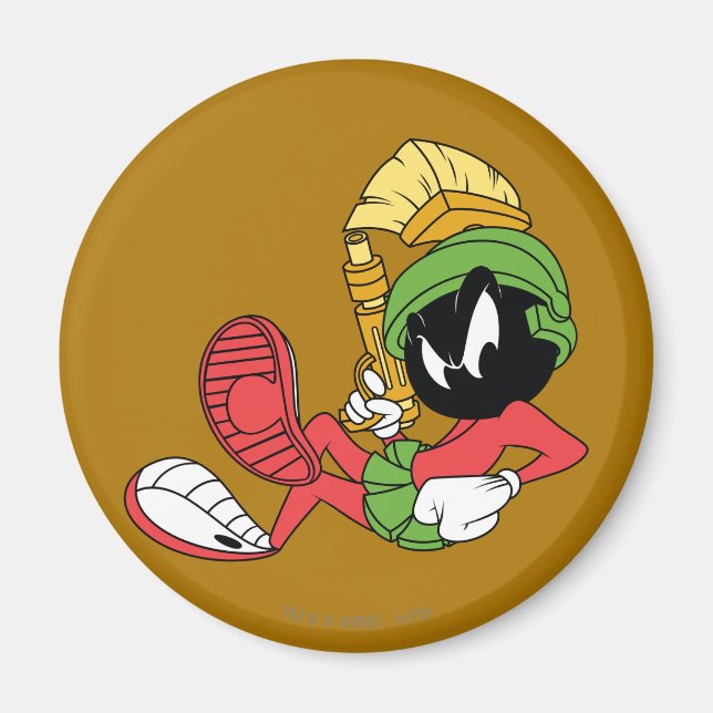 MARVIN THE MARTIAN™ Reclining With Laser Magnet (Front)