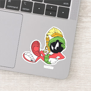 MARVIN THE MARTIAN™ Reclining With Laser Sticker