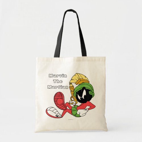 MARVIN THE MARTIAN Reclining With Laser Tote Bag