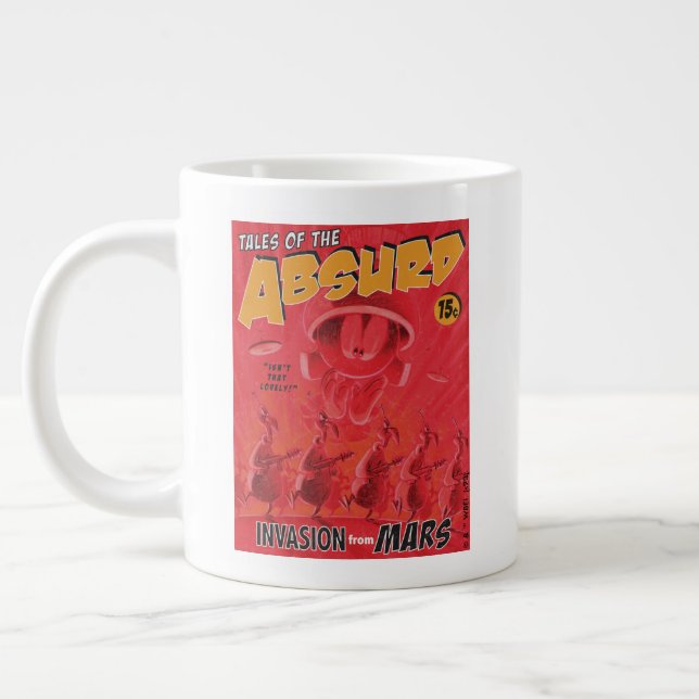 MARVIN THE MARTIAN™ Retro Invasion From Mars Comic Giant Coffee Mug (Left)
