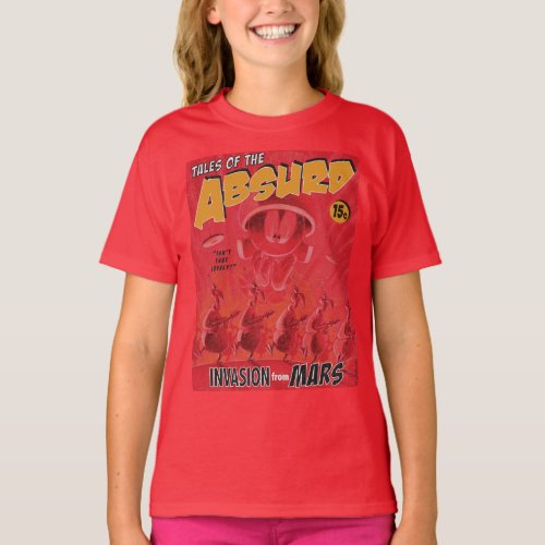 MARVIN THE MARTIANâ Retro Invasion From Mars Comic T_Shirt