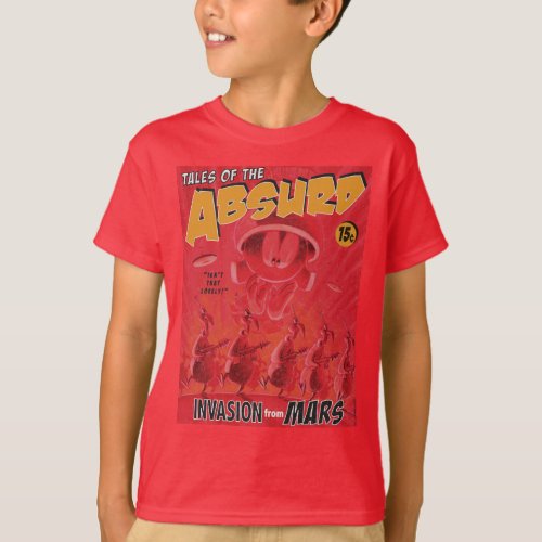MARVIN THE MARTIANâ Retro Invasion From Mars Comic T_Shirt
