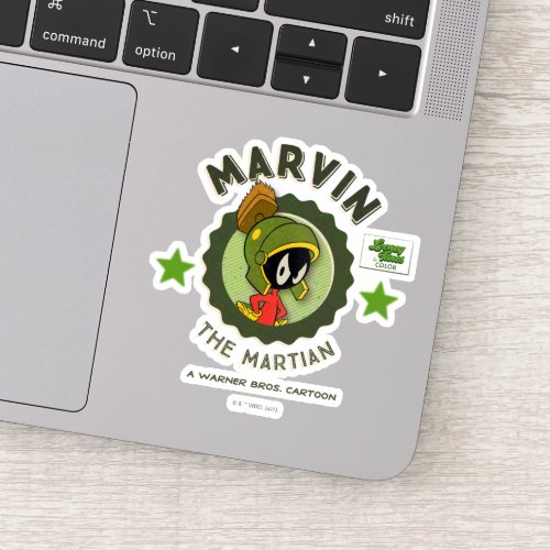 MARVIN THE MARTIAN Retro Lobby Card Sticker