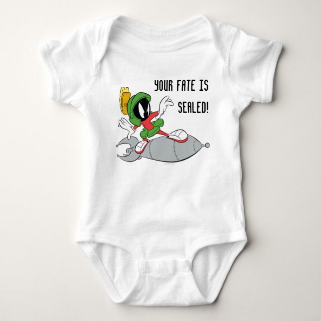 MARVIN THE MARTIAN™ Riding Rocket Baby Bodysuit (Front)