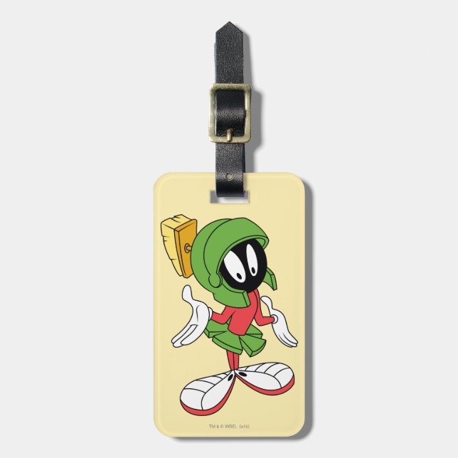 MARVIN THE MARTIAN™ Shrug Luggage Tag (Front Vertical)