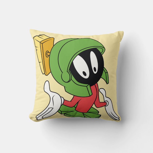 MARVIN THE MARTIAN™ Shrug Throw Pillow (Front)