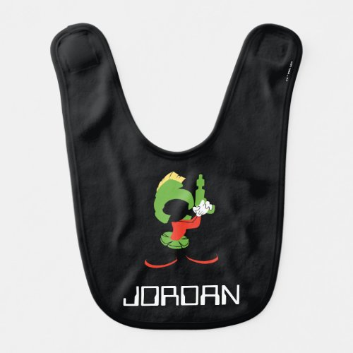 MARVIN THE MARTIANâ Silhouette With Raygun Baby Bib