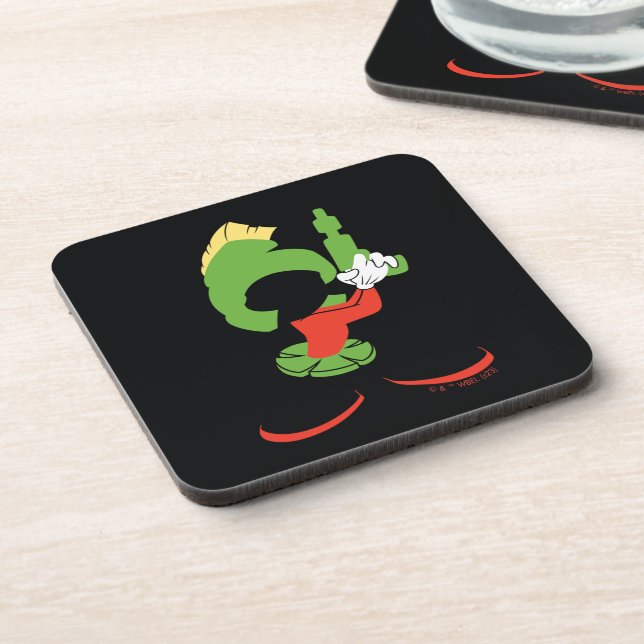 MARVIN THE MARTIAN™ Silhouette With Raygun Beverage Coaster (Left Side)