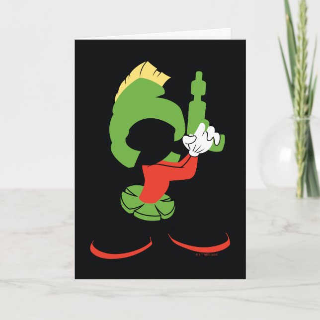 MARVIN THE MARTIAN™ Silhouette With Raygun Card (Front)