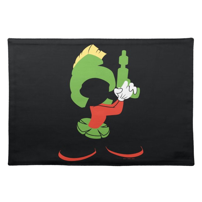 MARVIN THE MARTIAN™ Silhouette With Raygun Cloth Placemat (Front)