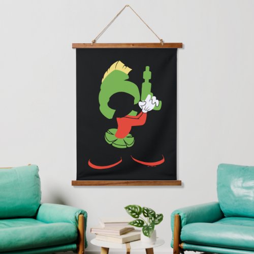 MARVIN THE MARTIANâ Silhouette With Raygun Hanging Tapestry