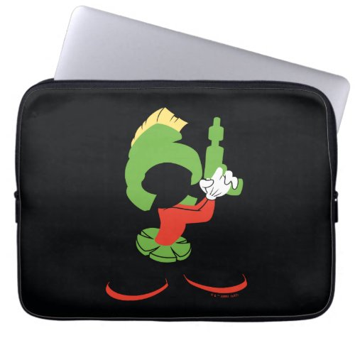 MARVIN THE MARTIANâ Silhouette With Raygun Laptop Sleeve