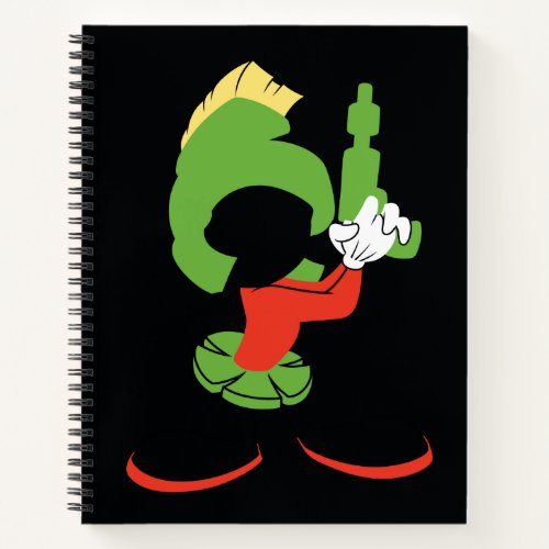 MARVIN THE MARTIANâ Silhouette With Raygun Notebook