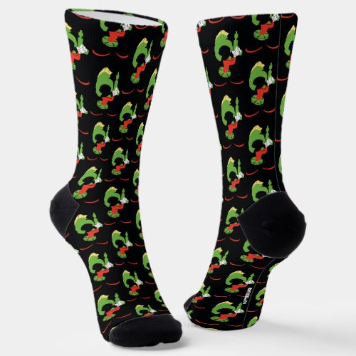 MARVIN THE MARTIANâ Silhouette With Raygun Socks