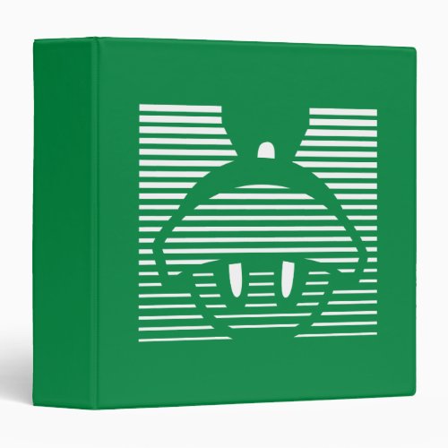 MARVIN THE MARTIANâ Striped Icon 3 Ring Binder