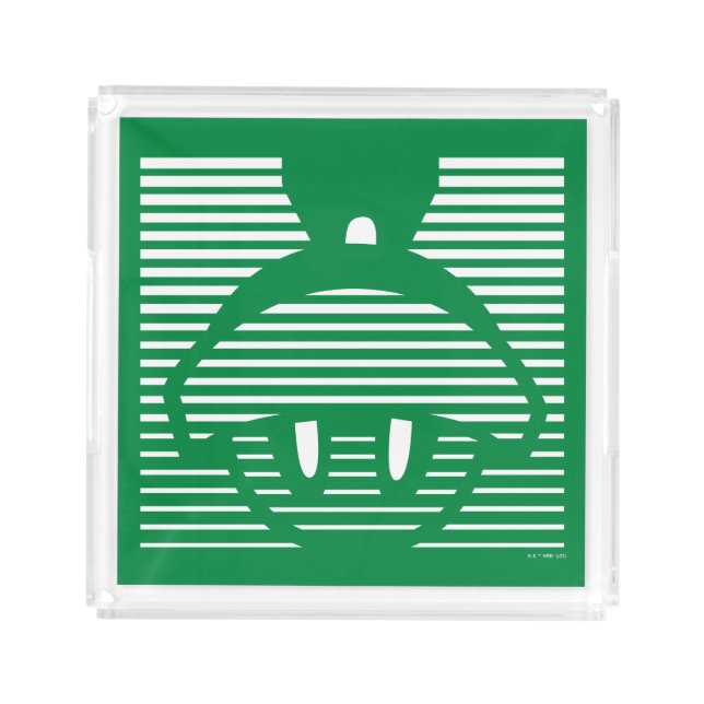 MARVIN THE MARTIAN™ Striped Icon Acrylic Tray (Front)