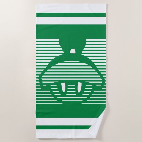 MARVIN THE MARTIANâ Striped Icon Beach Towel
