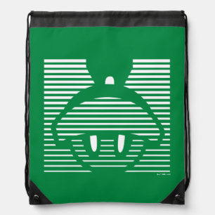MARVIN THE MARTIAN™ Striped Icon Drawstring Bag