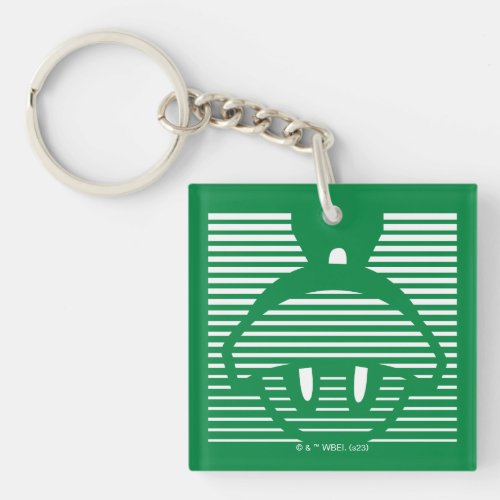 MARVIN THE MARTIANâ Striped Icon Keychain