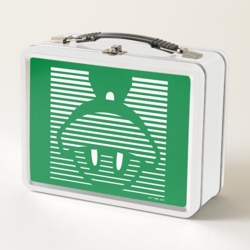 MARVIN THE MARTIANâ Striped Icon Metal Lunch Box