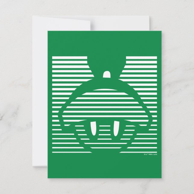 MARVIN THE MARTIAN™ Striped Icon Note Card (Front)