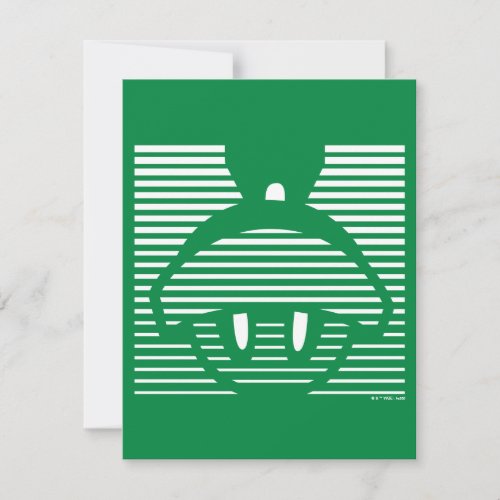 MARVIN THE MARTIANâ Striped Icon Note Card