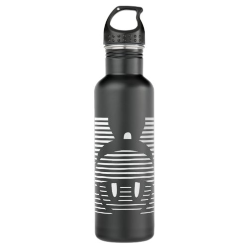 MARVIN THE MARTIANâ Striped Icon Stainless Steel Water Bottle