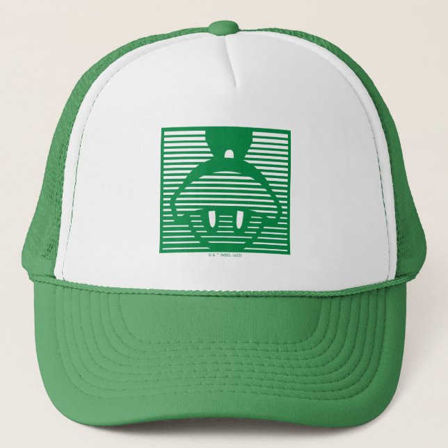 MARVIN THE MARTIAN™ Striped Icon Trucker Hat (Front)