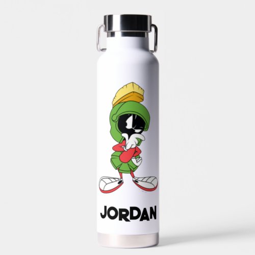 MARVIN THE MARTIANâ Thinking  Add Your Name Water Bottle