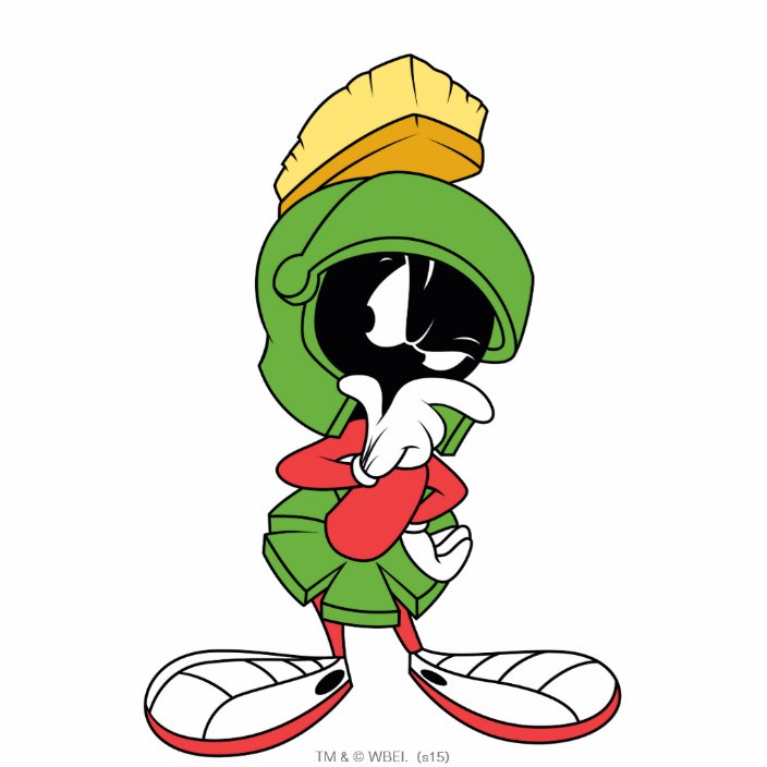 MARVIN THE MARTIAN™ Thinking Cutout | Zazzle.com