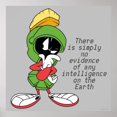 MARVIN THE MARTIAN Thinking Poster