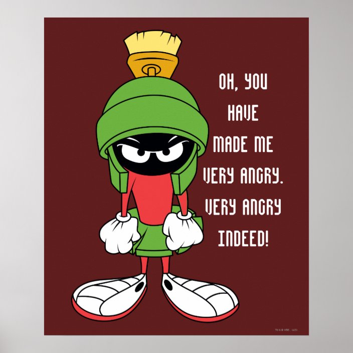 Marvin The Martian Upset Poster Zazzle Com