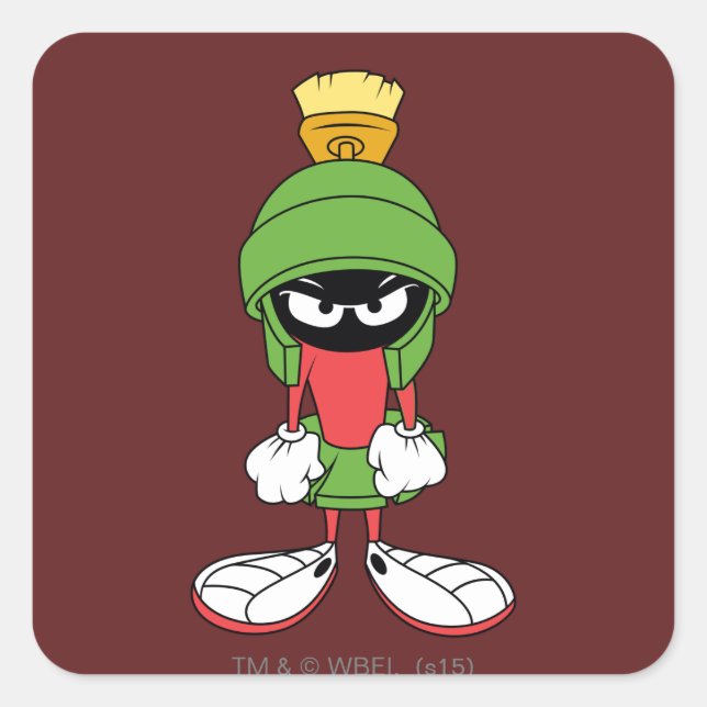 MARVIN THE MARTIAN™ Upset Square Sticker (Front)