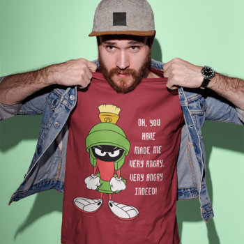 Marvin The Martian™ Upset T-shirt by looneytunes at Zazzle