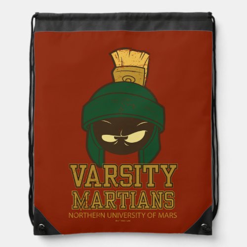 MARVIN THE MARTIAN Varsity Collegiate Graphic Drawstring Bag