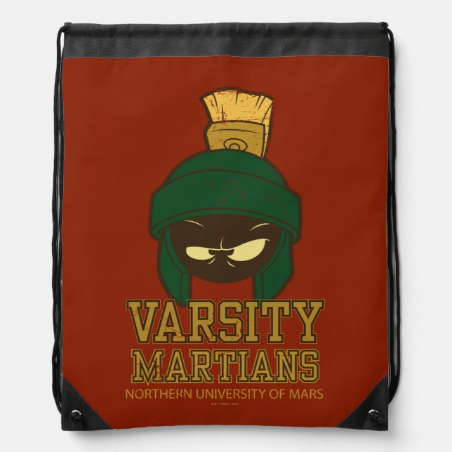 MARVIN THE MARTIAN™ Varsity Collegiate Graphic Drawstring Bag (Front)