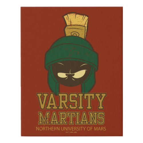 MARVIN THE MARTIANâ Varsity Collegiate Graphic Faux Canvas Print