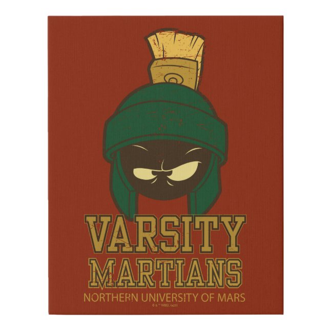 MARVIN THE MARTIAN™ Varsity Collegiate Graphic Faux Canvas Print (Front)