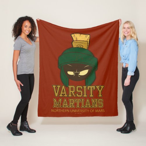 MARVIN THE MARTIANâ Varsity Collegiate Graphic Fleece Blanket