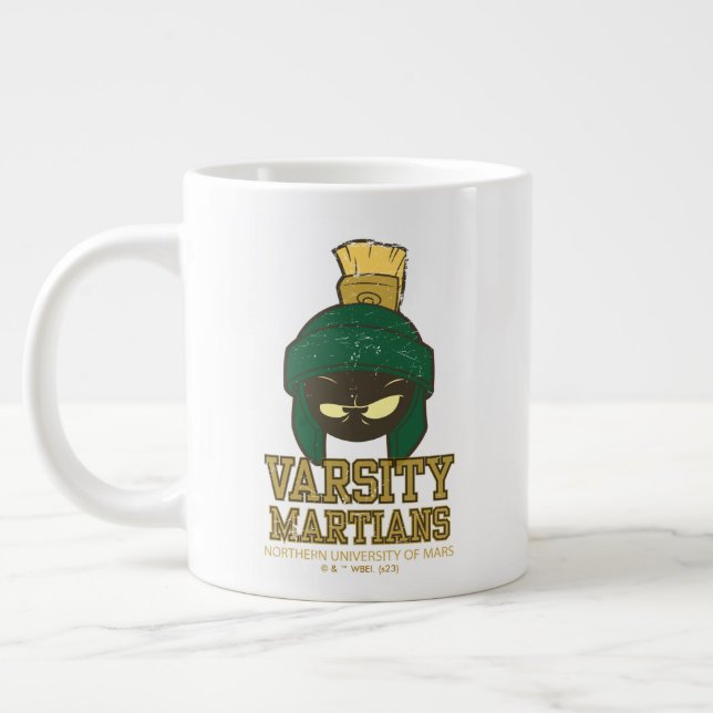 MARVIN THE MARTIAN™ Varsity Collegiate Graphic Giant Coffee Mug (Left)