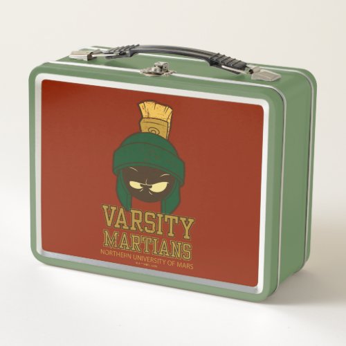 MARVIN THE MARTIAN Varsity Collegiate Graphic Metal Lunch Box