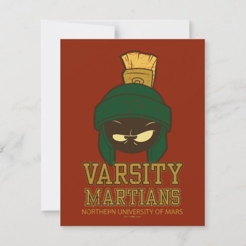 MARVIN THE MARTIAN Varsity Collegiate Graphic Note Card