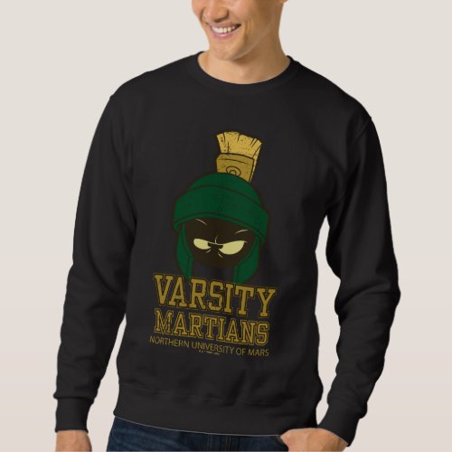 MARVIN THE MARTIANâ Varsity Collegiate Graphic Sweatshirt