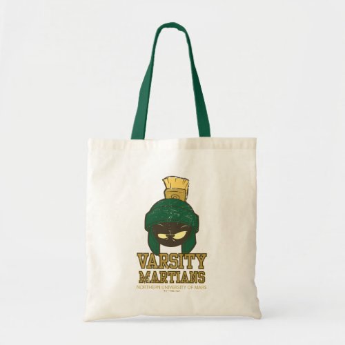 MARVIN THE MARTIANâ Varsity Collegiate Graphic Tote Bag