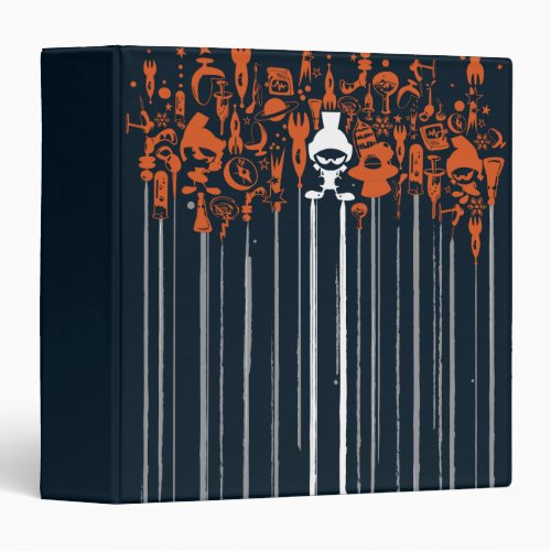 MARVIN THE MARTIAN Weapons of Mass Destruction 3 Ring Binder