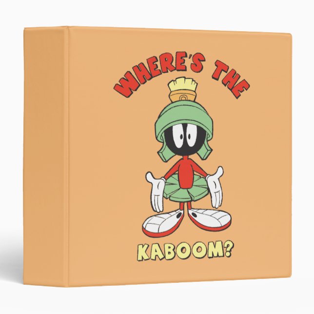 MARVIN THE MARTIAN™ Where's the Kaboom? 3 Ring Binder (Front/Spine)