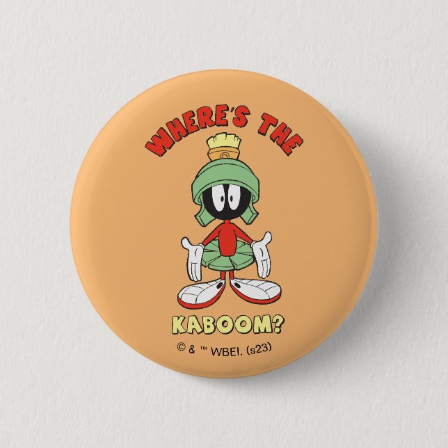 MARVIN THE MARTIAN™ Where's the Kaboom? Button (Front)