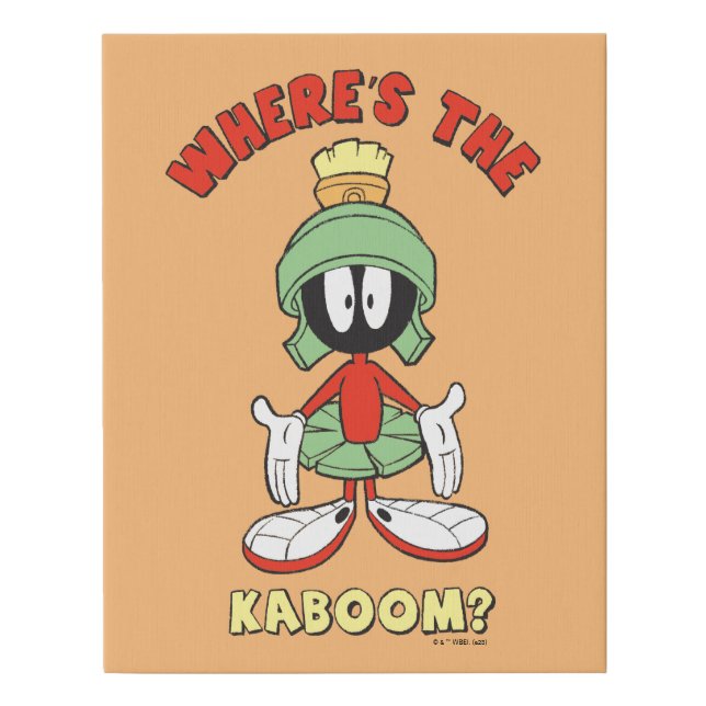 MARVIN THE MARTIAN™ Where's the Kaboom? Faux Canvas Print (Front)
