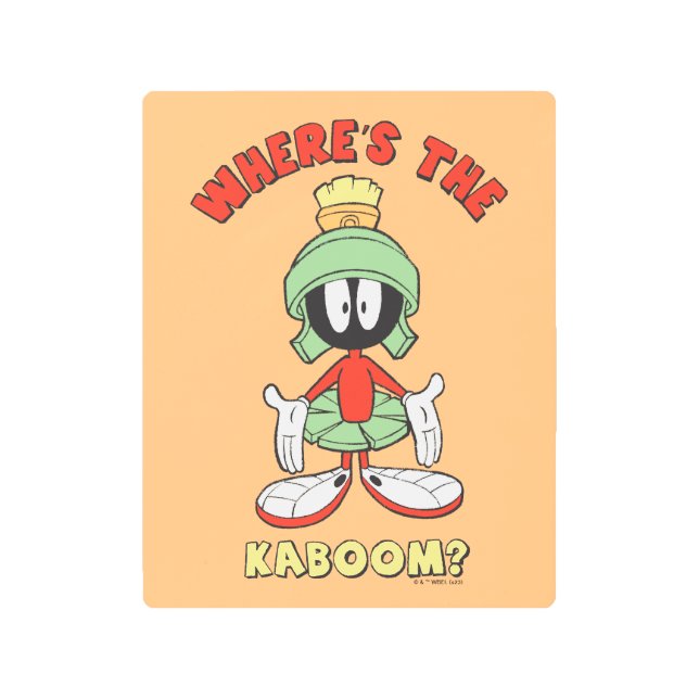 MARVIN THE MARTIAN™ Where's the Kaboom? Metal Print (Front)