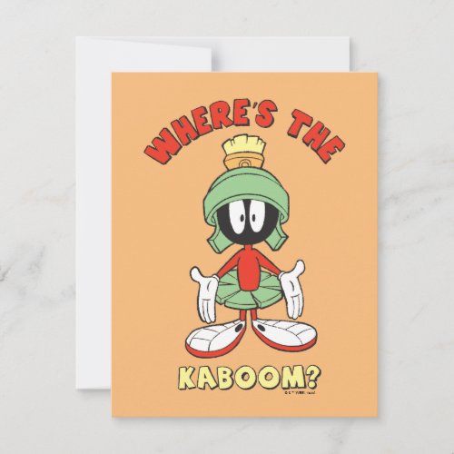 MARVIN THE MARTIANâ Wheres the Kaboom Note Card
